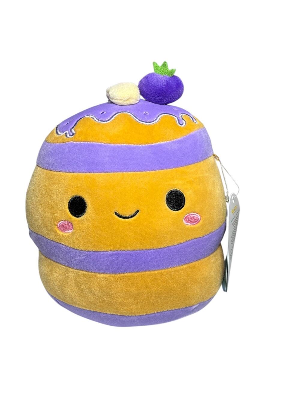 Original Squishmallows Paden- BlueBerry Pancake Plush NWT 7" Kellytoy Stuffed